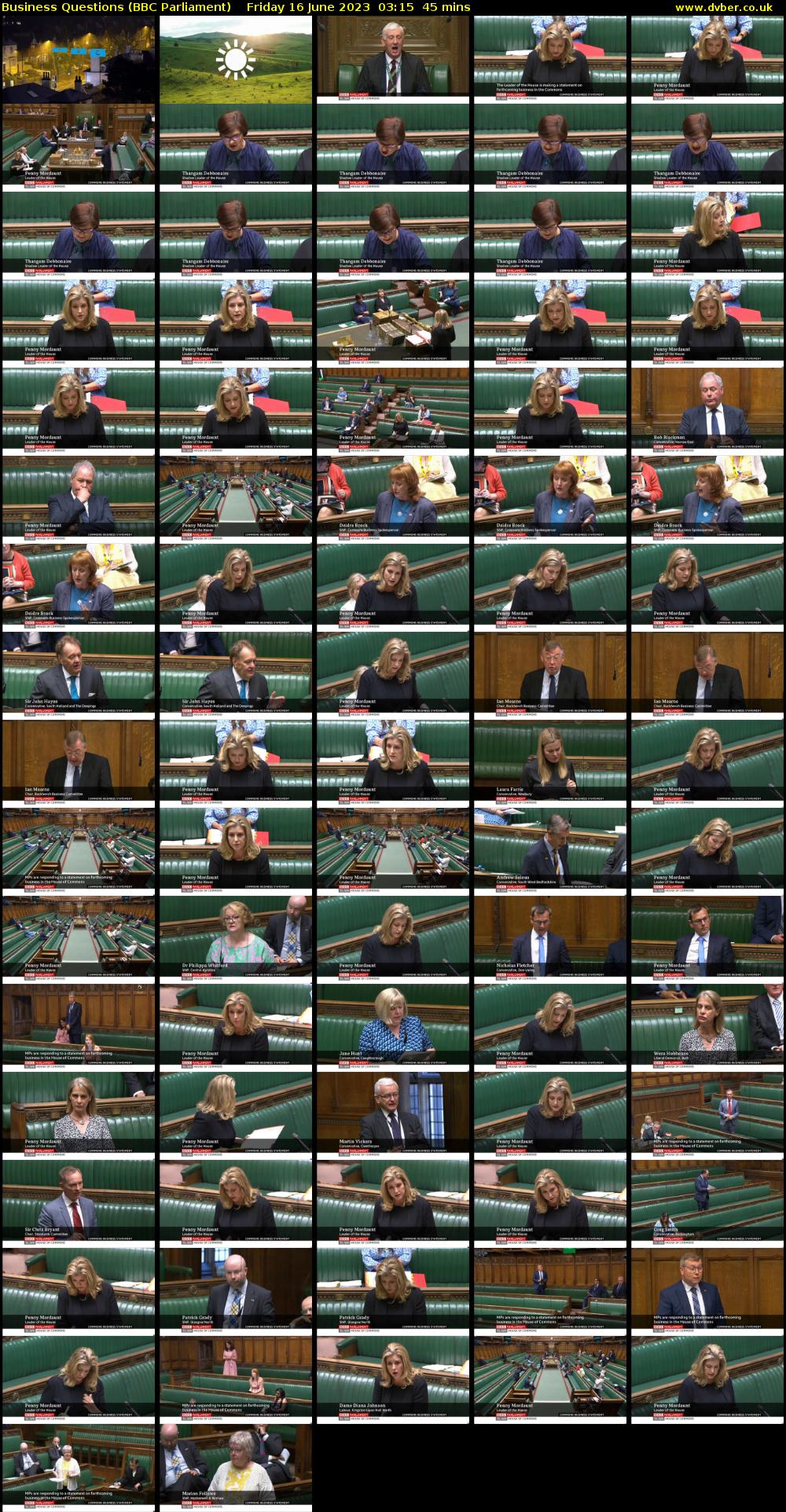 Business Questions (BBC Parliament) Friday 16 June 2023 03:15 - 04:00