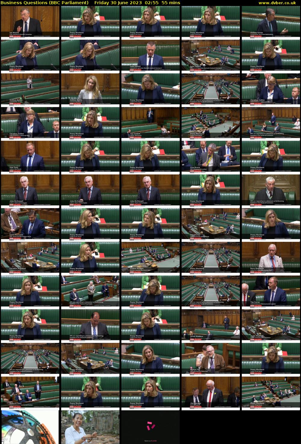 Business Questions (BBC Parliament) Friday 30 June 2023 02:55 - 03:50
