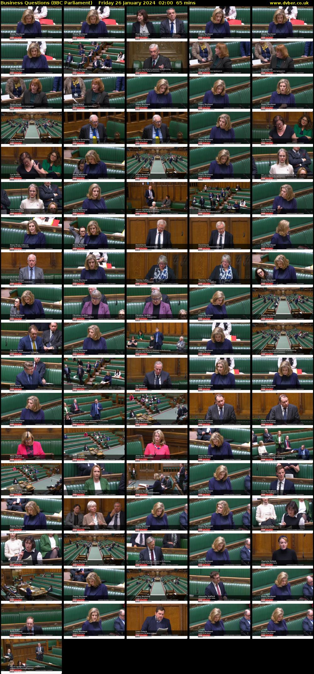 Business Questions (BBC Parliament) Friday 26 January 2024 02:00 - 03:05