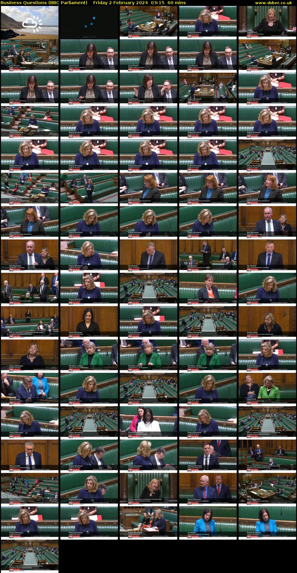 Business Questions (BBC Parliament) Friday 2 February 2024 03:15 - 04:15