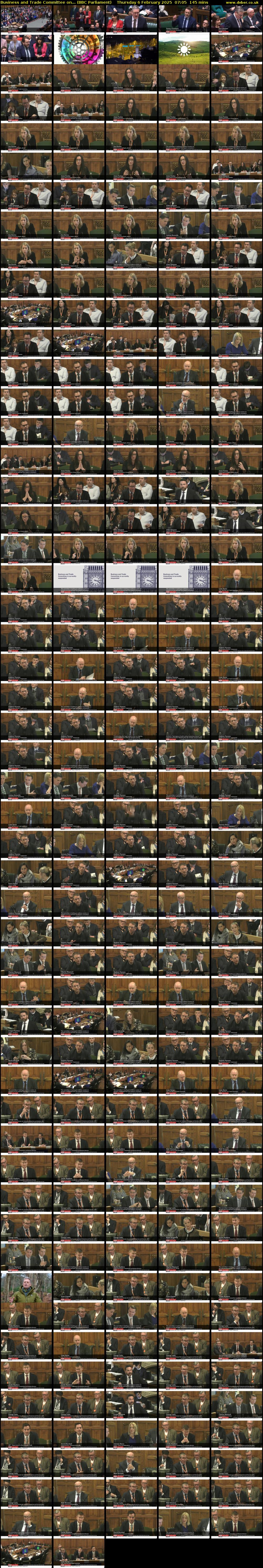 Business and Trade Committee on... (BBC Parliament) Thursday 6 February 2025 07:05 - 09:30