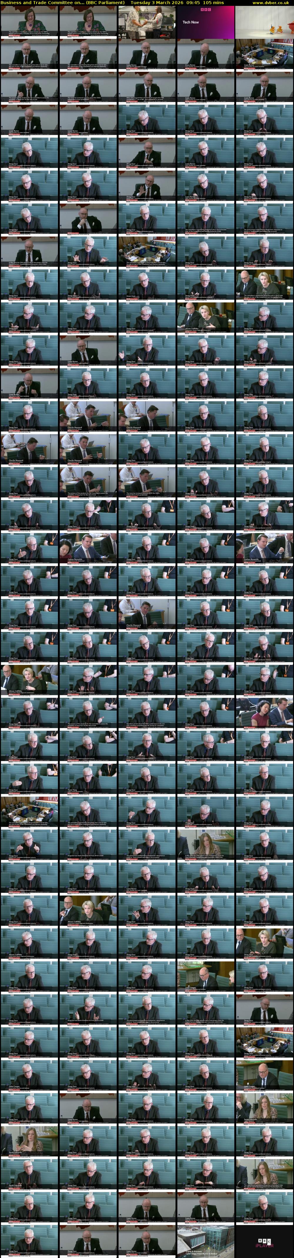 Business and Trade Committee on... (BBC Parliament) Tuesday 3 March 2026 09:45 - 11:30