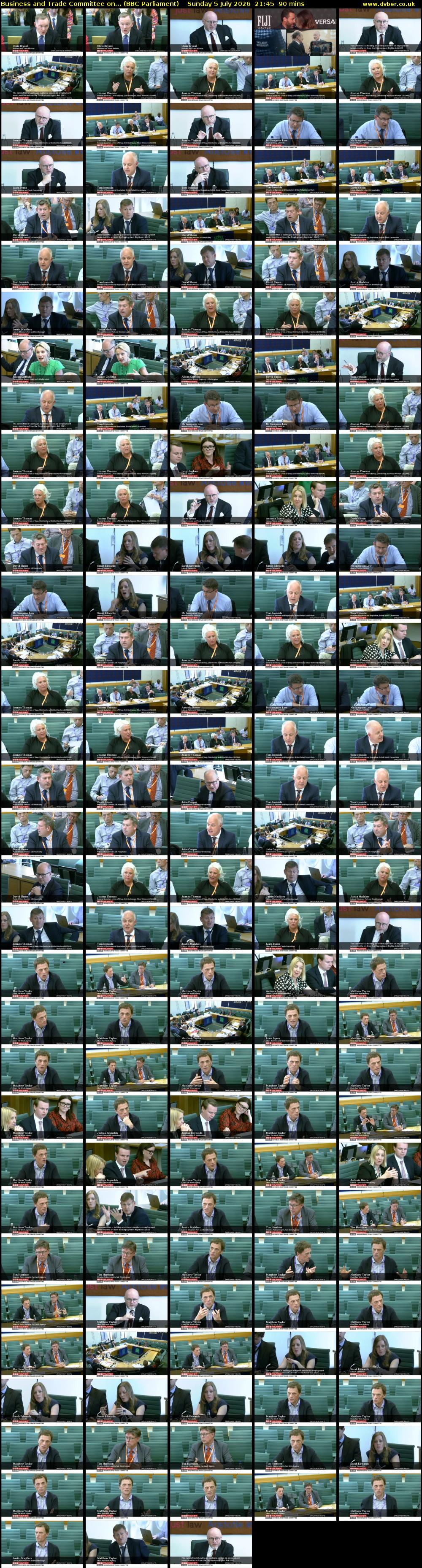 Business and Trade Committee on... (BBC Parliament) Sunday 5 July 2026 21:45 - 23:15