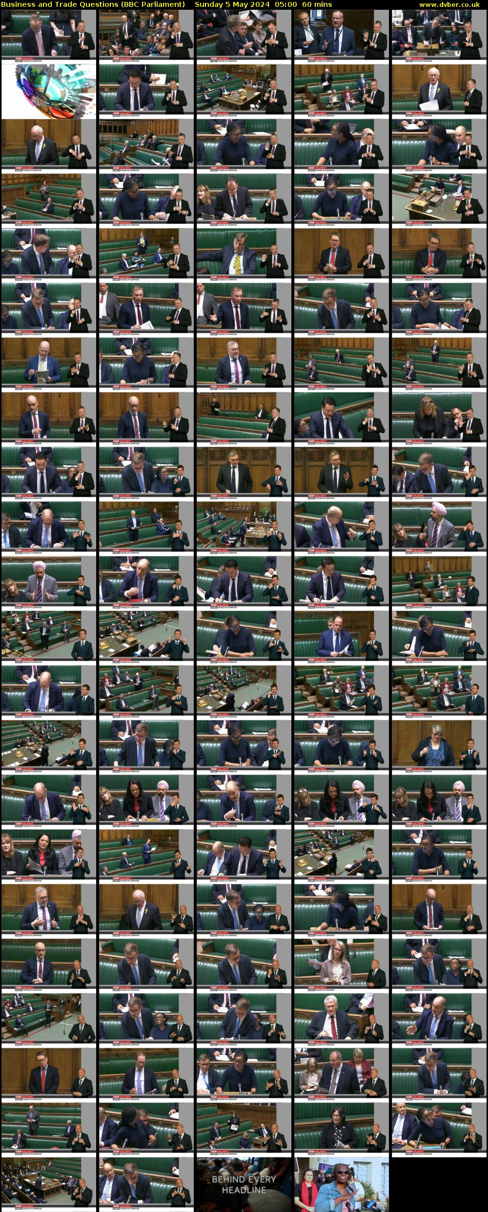 Business and Trade Questions (BBC Parliament) Sunday 5 May 2024 05:00 - 06:00