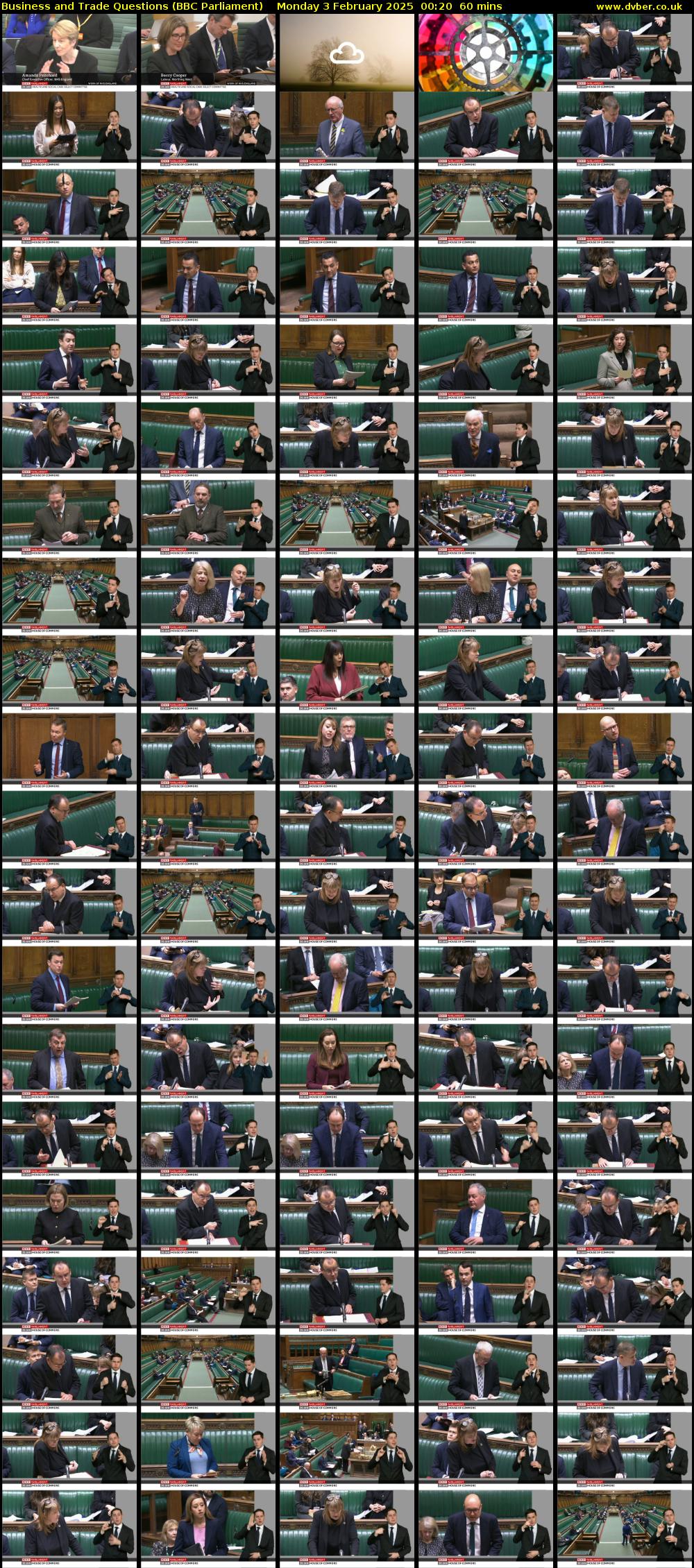 Business and Trade Questions (BBC Parliament) Monday 3 February 2025 00:20 - 01:20