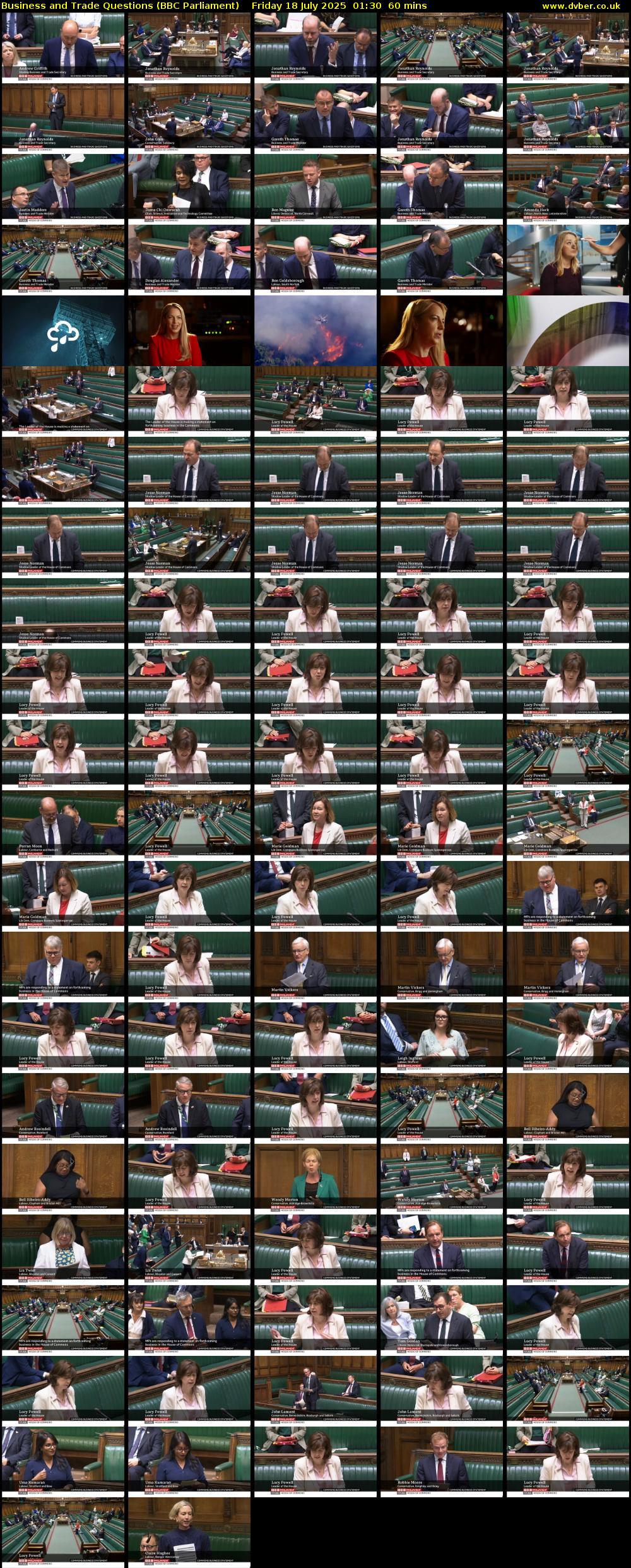 Business and Trade Questions (BBC Parliament) Friday 18 July 2025 01:30 - 02:30