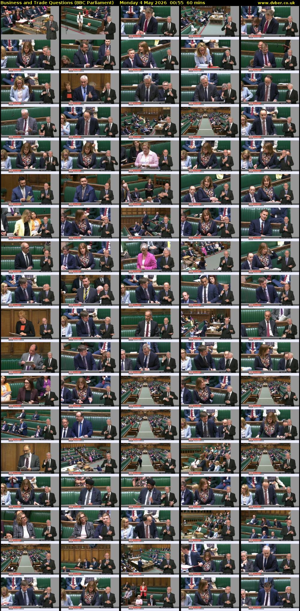 Business and Trade Questions (BBC Parliament) Monday 4 May 2026 00:55 - 01:55