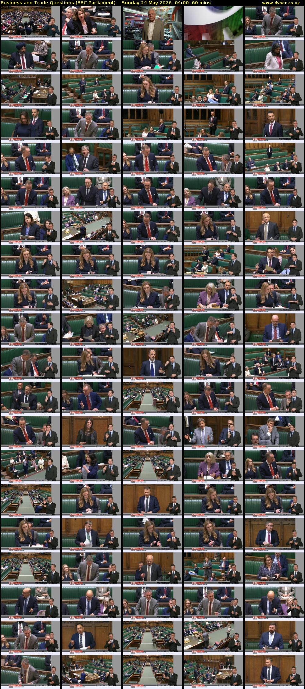 Business and Trade Questions (BBC Parliament) Sunday 24 May 2026 04:00 - 05:00
