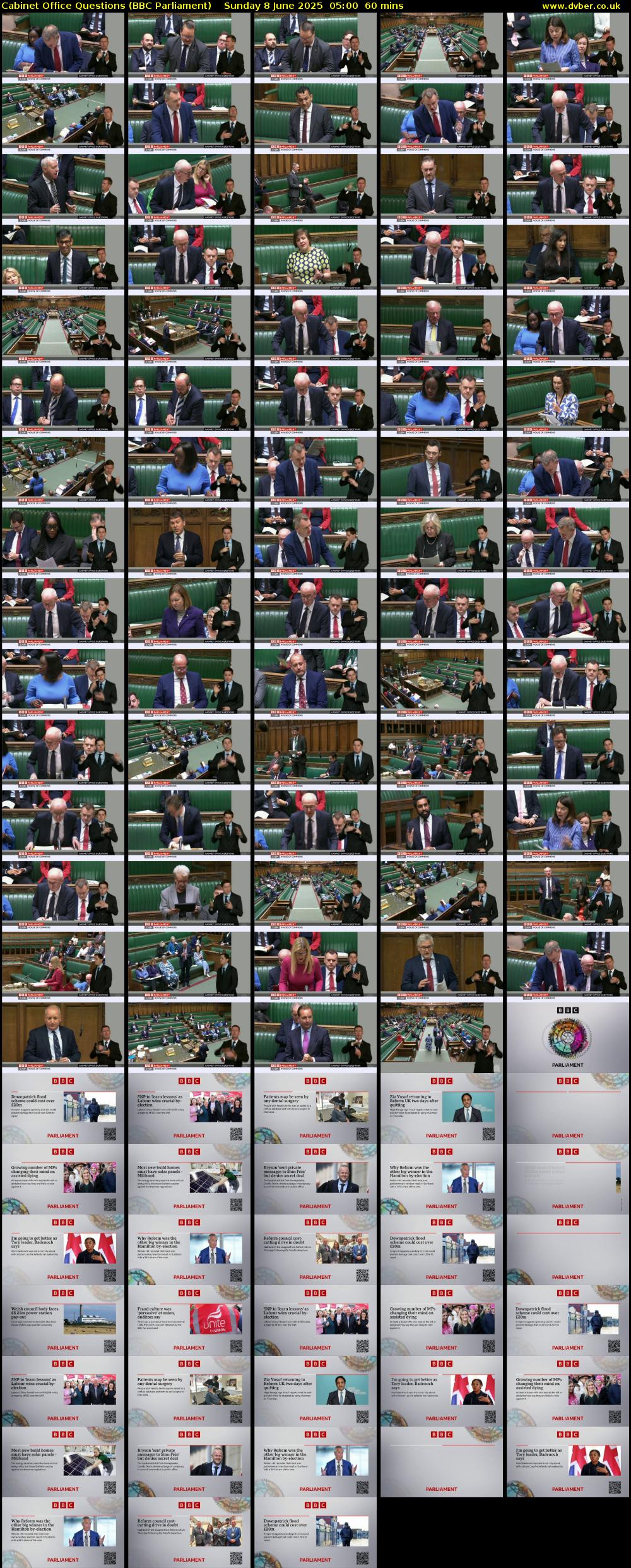 Cabinet Office Questions (BBC Parliament) Sunday 8 June 2025 05:00 - 06:00