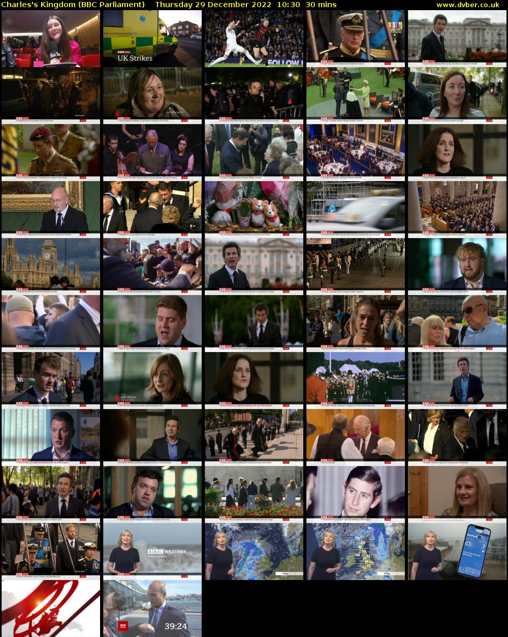Charles's Kingdom (BBC Parliament) Thursday 29 December 2022 10:30 - 11:00
