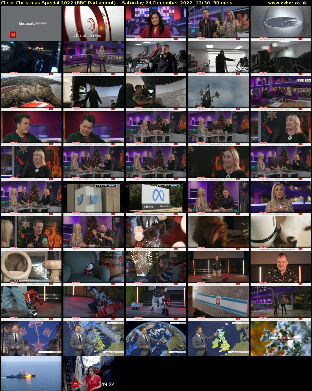 Click: Christmas Special 2022 (BBC Parliament) Saturday 24 December 2022 12:30 - 13:00