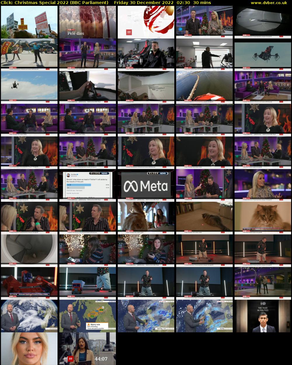 Click: Christmas Special 2022 (BBC Parliament) Friday 30 December 2022 02:30 - 03:00