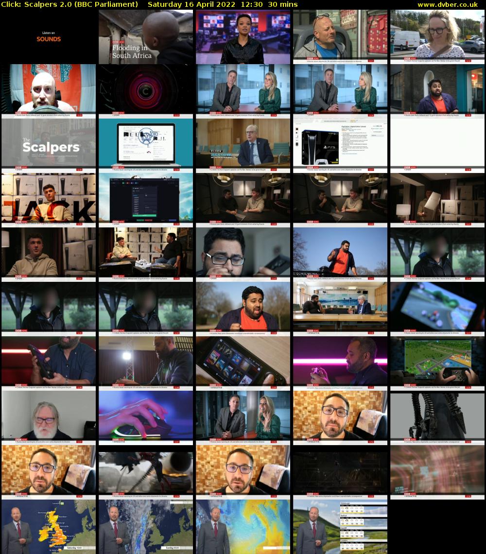 Click: Scalpers 2.0 (BBC Parliament) Saturday 16 April 2022 12:30 - 13:00