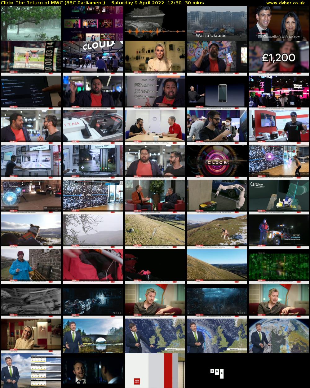 Click: The Return of MWC (BBC Parliament) Saturday 9 April 2022 12:30 - 13:00