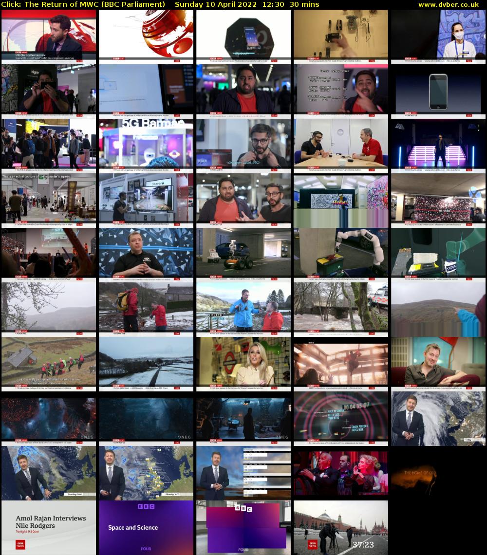 Click: The Return of MWC (BBC Parliament) Sunday 10 April 2022 12:30 - 13:00