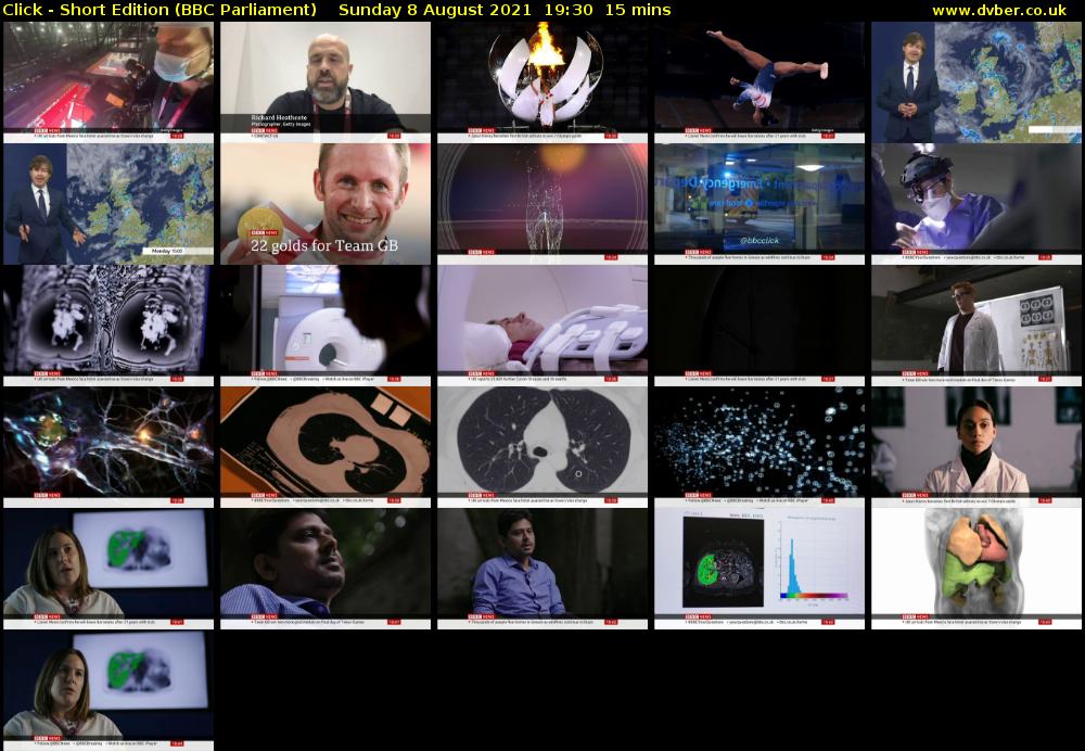 Click - Short Edition (BBC Parliament) Sunday 8 August 2021 19:30 - 19:45