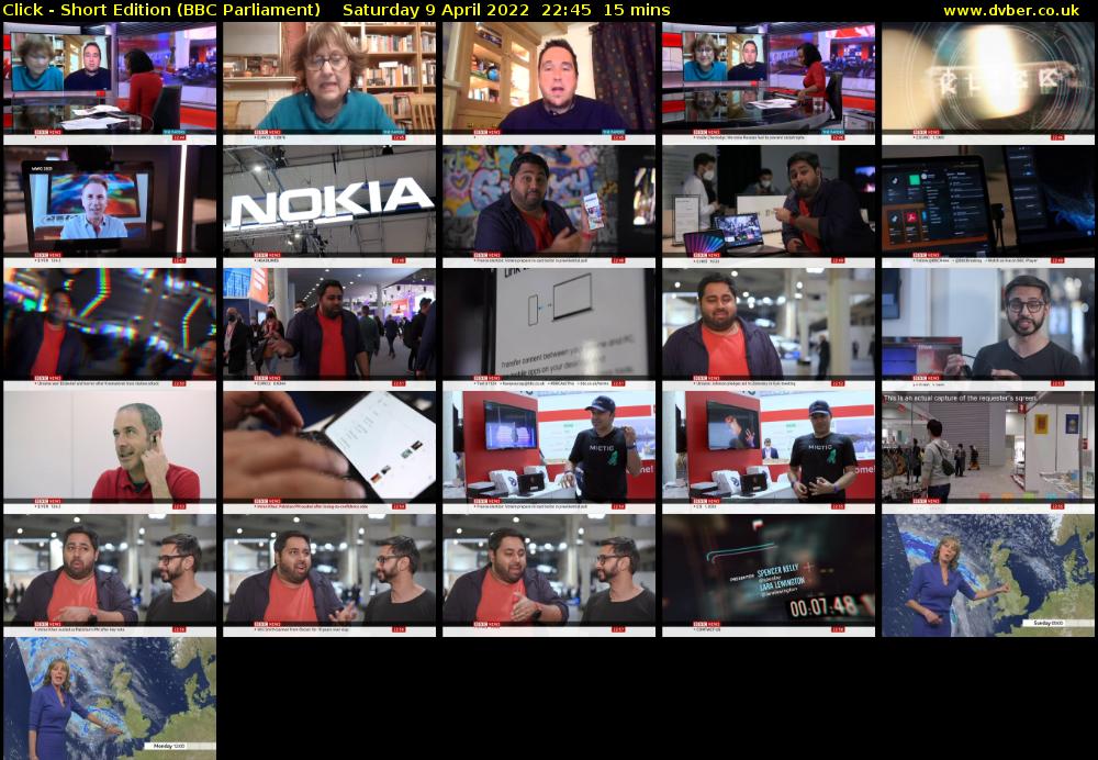 Click - Short Edition (BBC Parliament) Saturday 9 April 2022 22:45 - 23:00