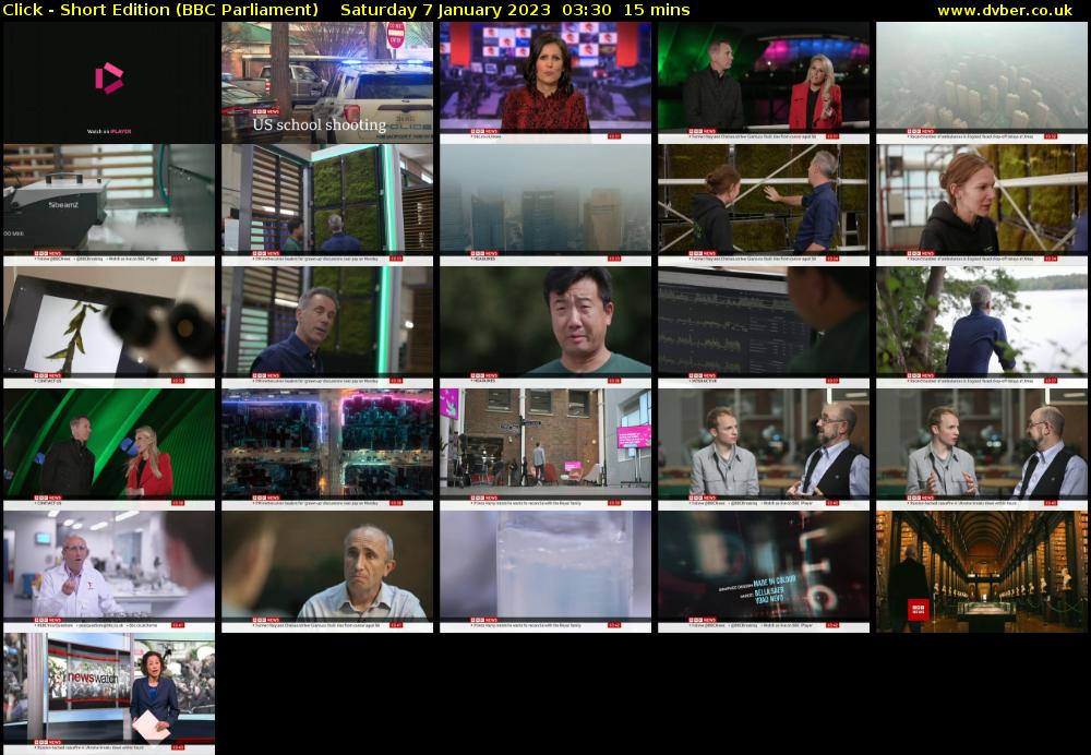 Click - Short Edition (BBC Parliament) Saturday 7 January 2023 03:30 - 03:45