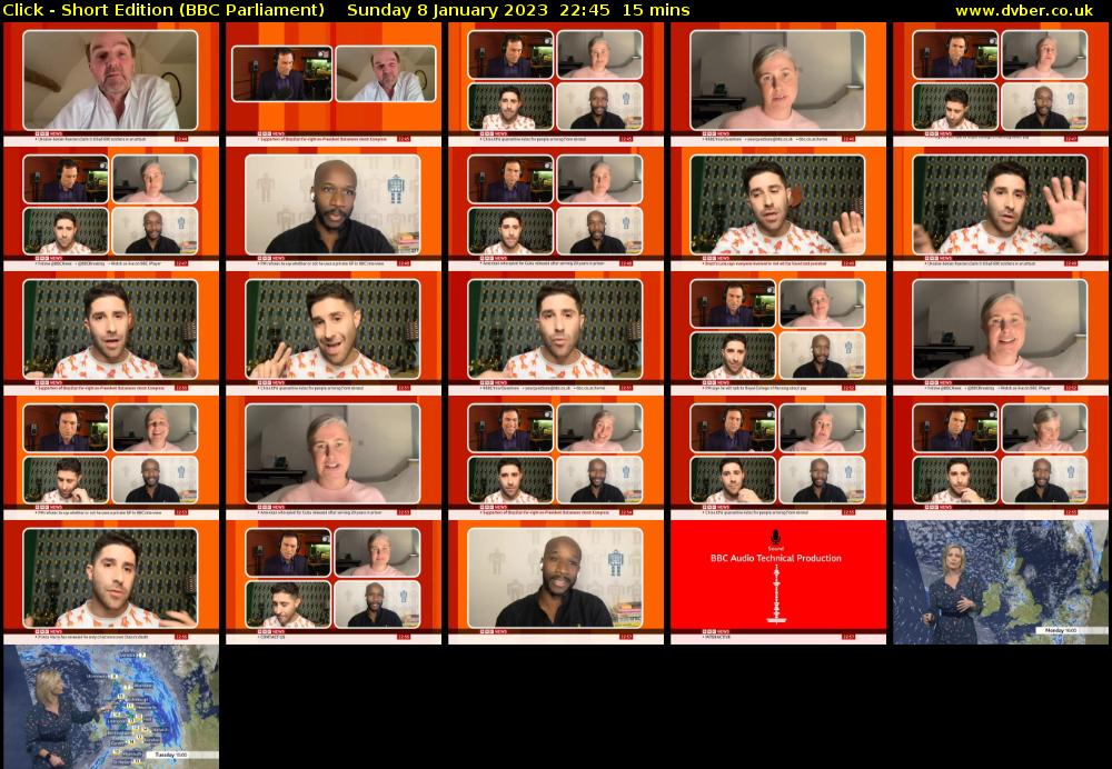 Click - Short Edition (BBC Parliament) Sunday 8 January 2023 22:45 - 23:00