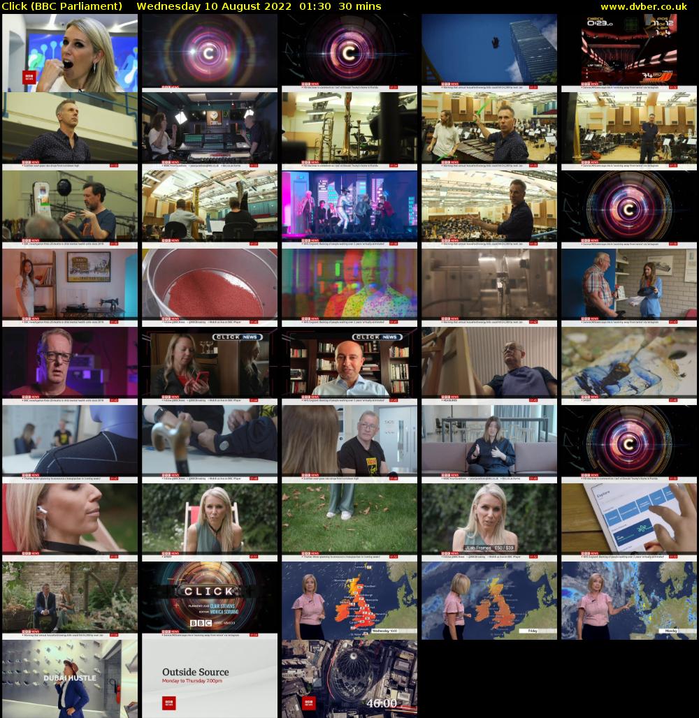 Click (BBC Parliament) Wednesday 10 August 2022 01:30 - 02:00