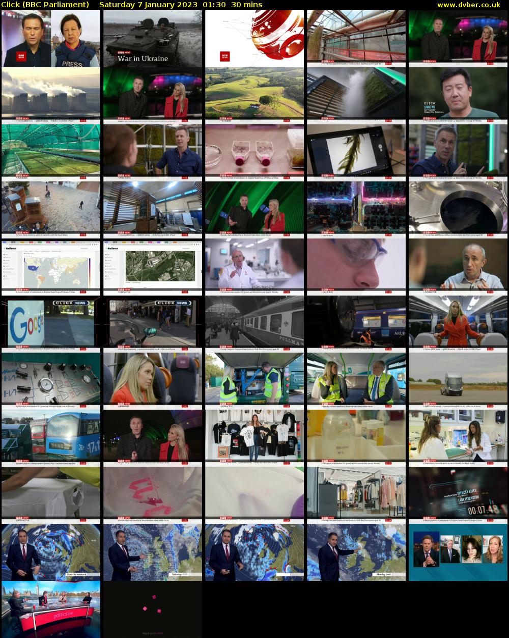 Click (BBC Parliament) Saturday 7 January 2023 01:30 - 02:00