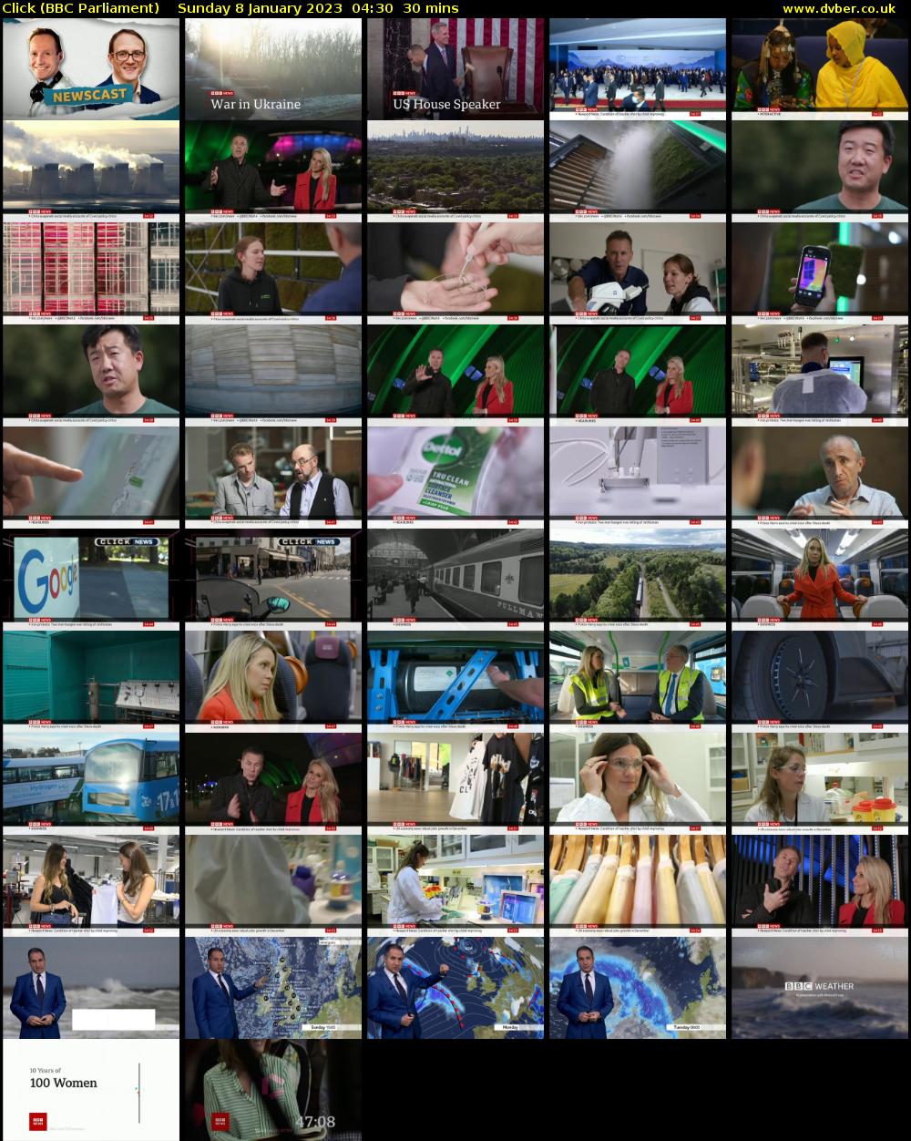 Click (BBC Parliament) Sunday 8 January 2023 04:30 - 05:00