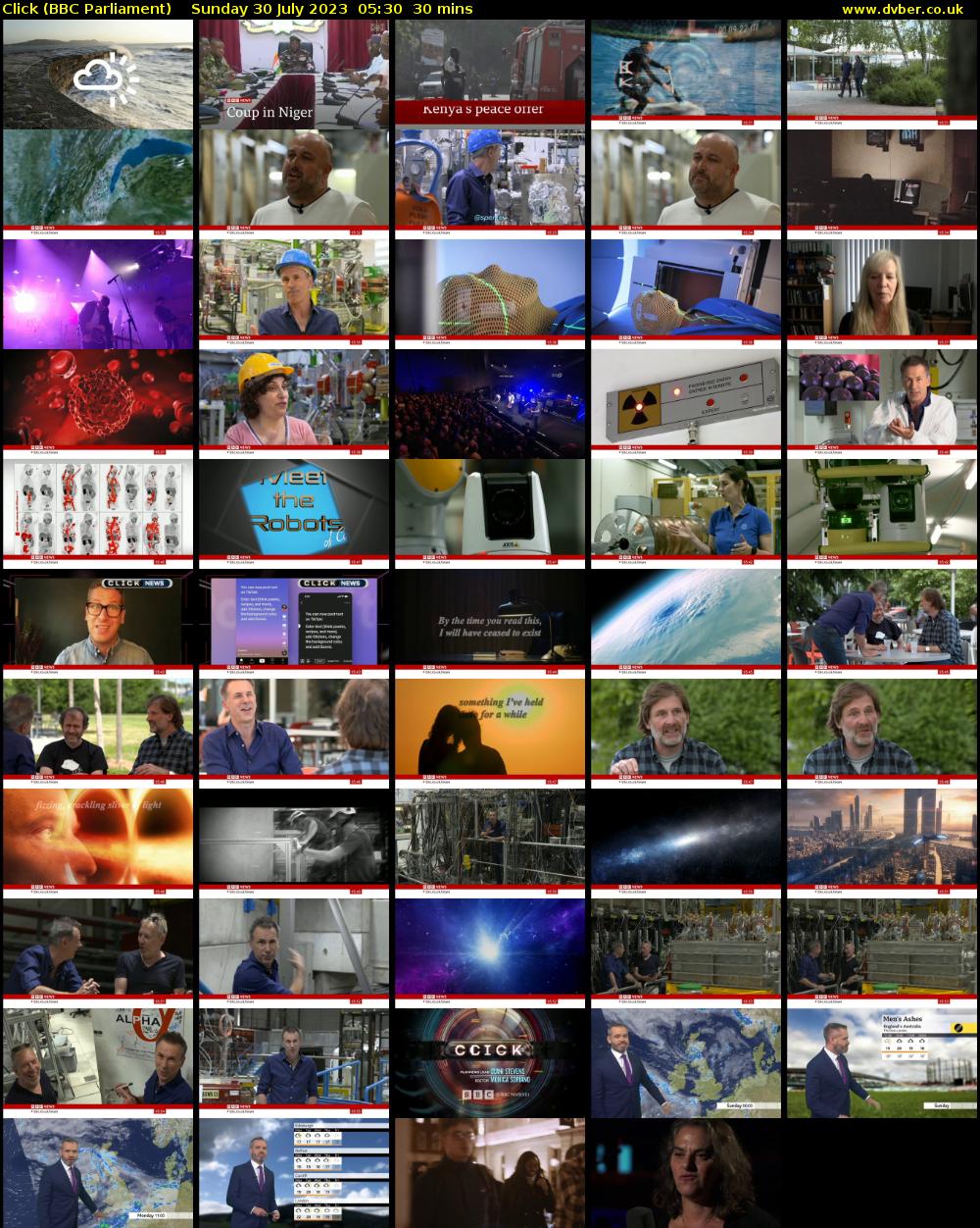 Click (BBC Parliament) Sunday 30 July 2023 05:30 - 06:00