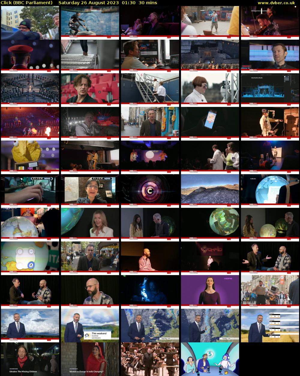 Click (BBC Parliament) Saturday 26 August 2023 01:30 - 02:00