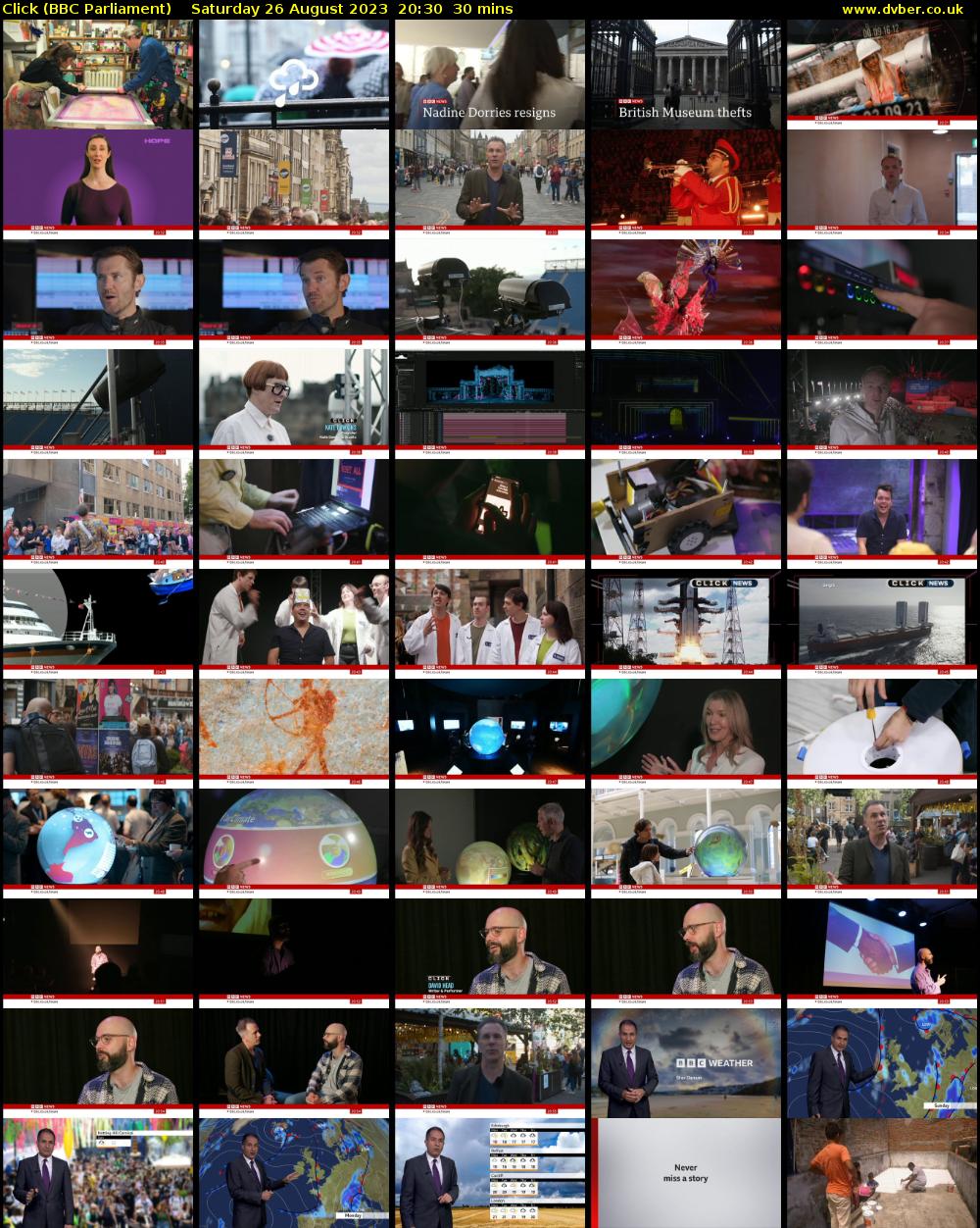 Click (BBC Parliament) Saturday 26 August 2023 20:30 - 21:00