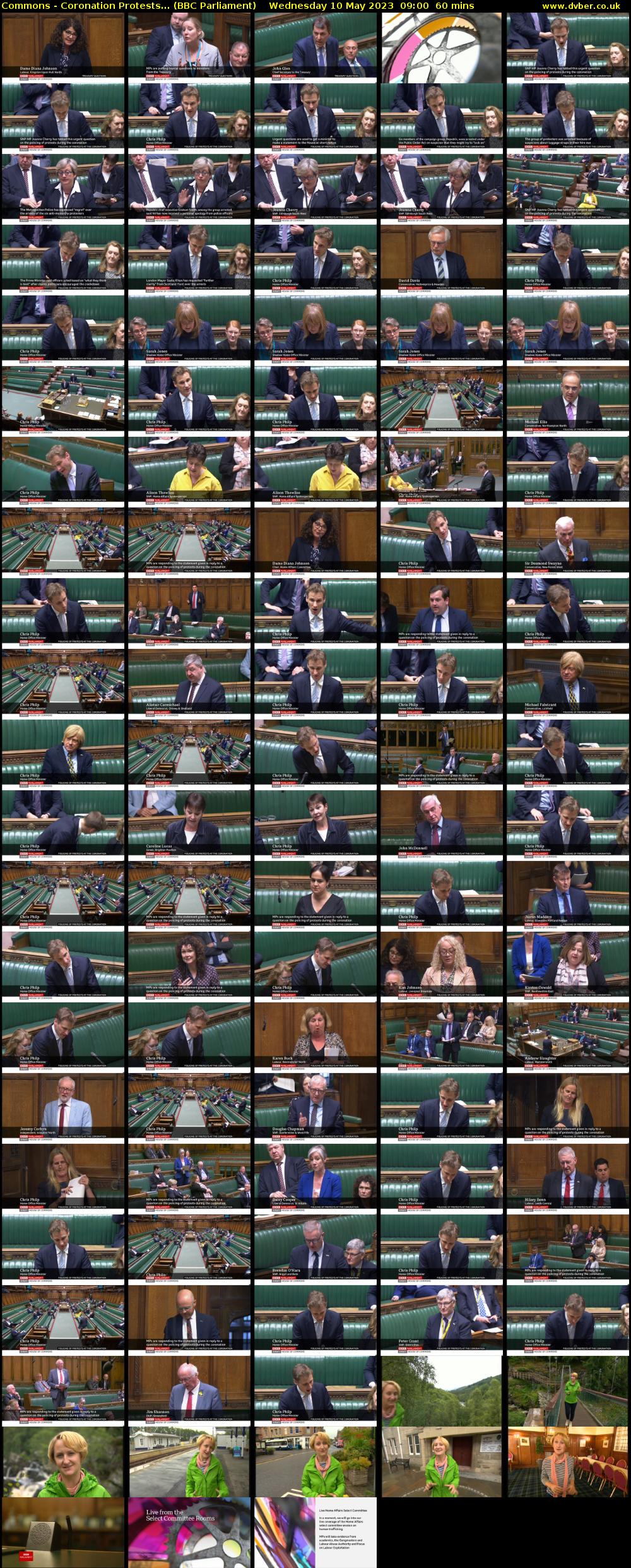 Commons - Coronation Protests... (BBC Parliament) Wednesday 10 May 2023 09:00 - 10:00