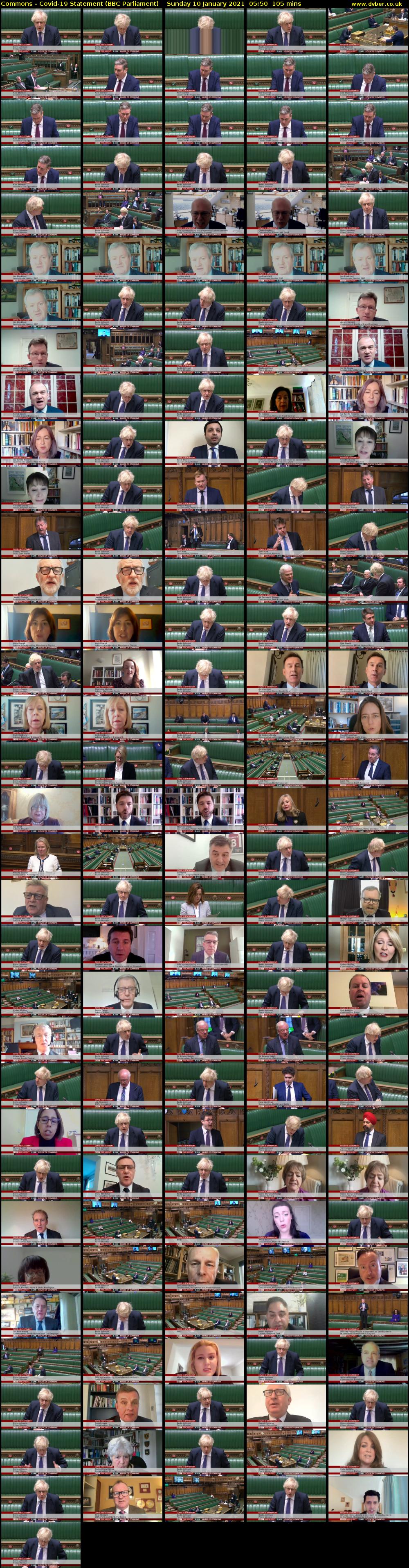 Commons - Covid-19 Statement (BBC Parliament) Sunday 10 January 2021 05:50 - 07:35