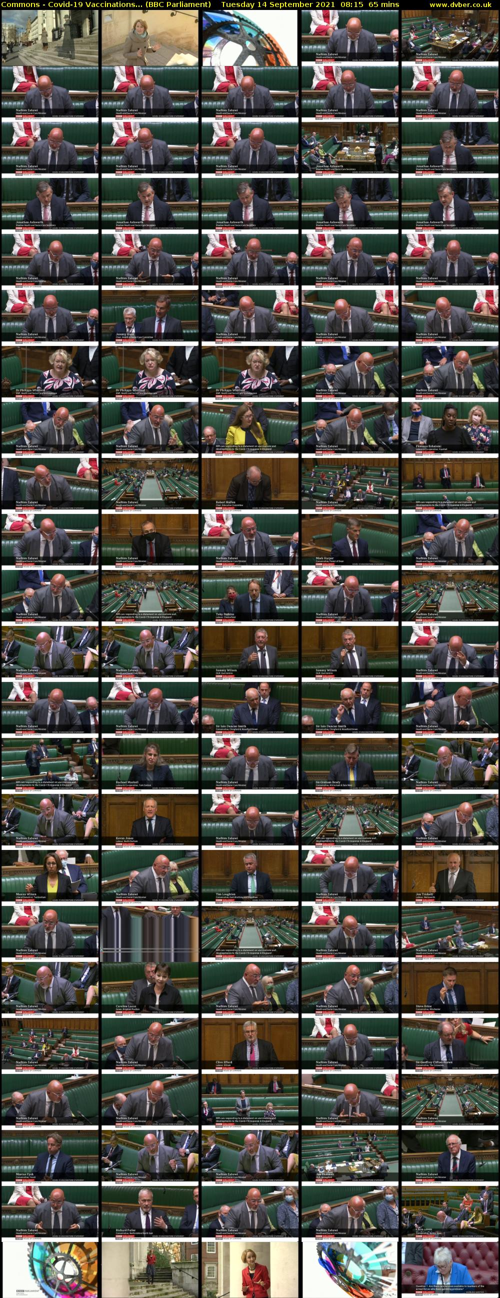 Commons - Covid-19 Vaccinations... (BBC Parliament) Tuesday 14 September 2021 08:15 - 09:20