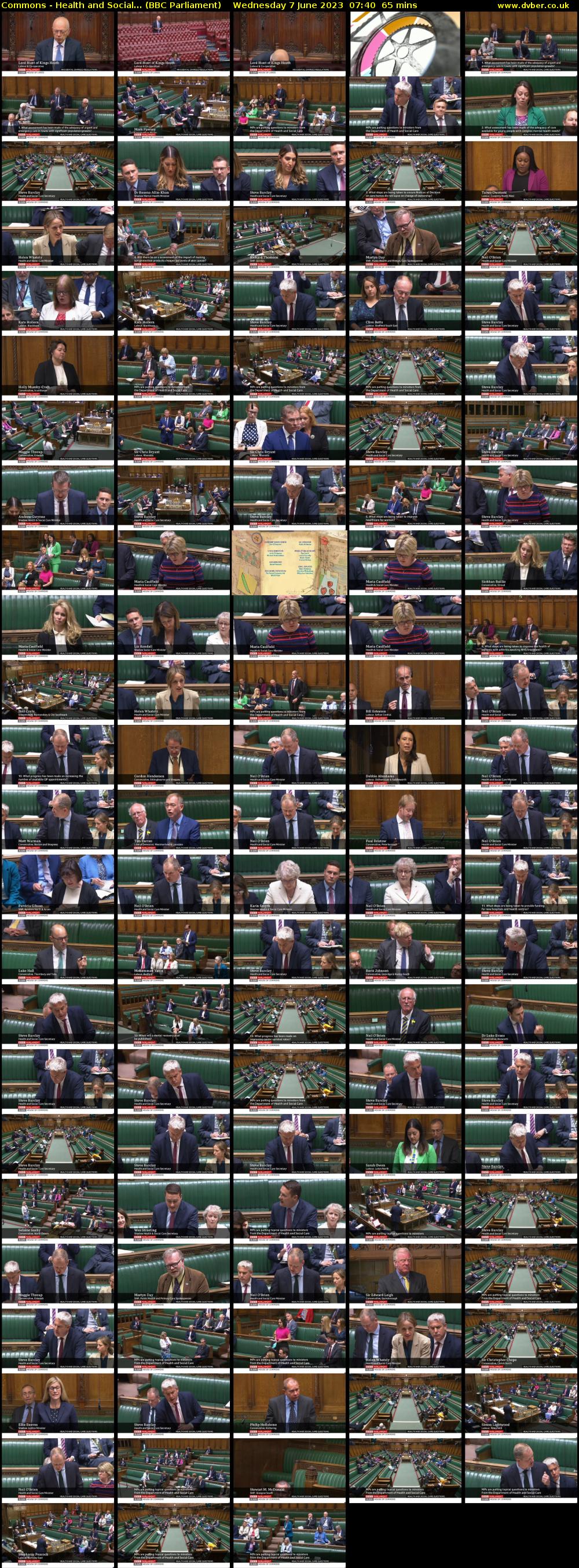 Commons - Health and Social... (BBC Parliament) Wednesday 7 June 2023 07:40 - 08:45