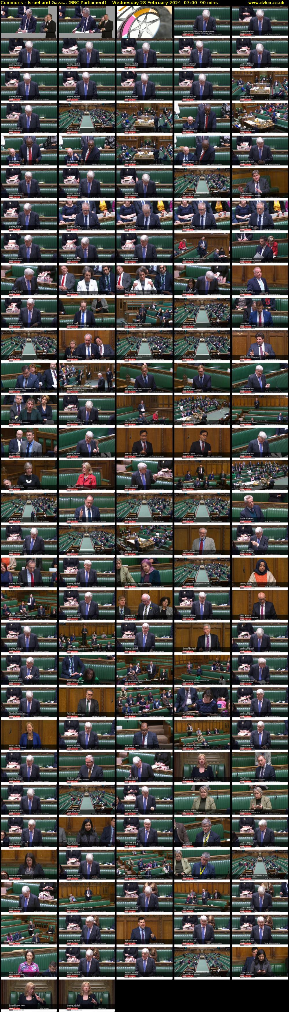 Commons - Israel and Gaza... (BBC Parliament) Wednesday 28 February 2024 07:00 - 08:30