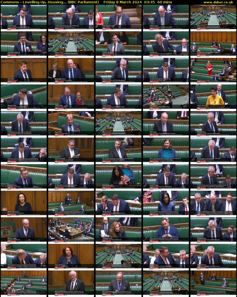 Commons - Levelling Up, Housing... (BBC Parliament) Friday 8 March 2024 03:45 - 04:45