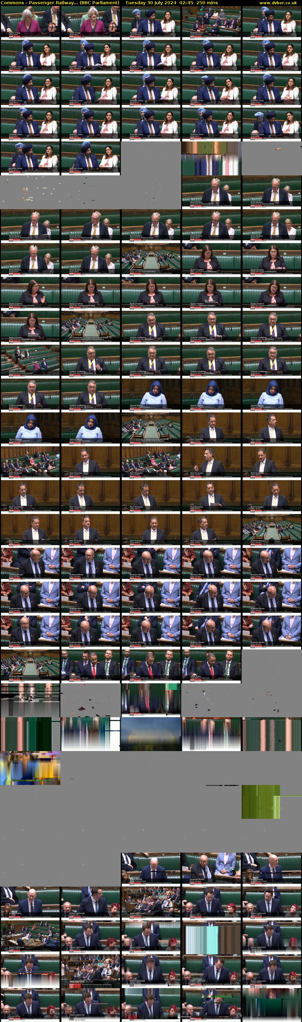 Commons - Passenger Railway... (BBC Parliament) Tuesday 30 July 2024 02:45 - 06:55