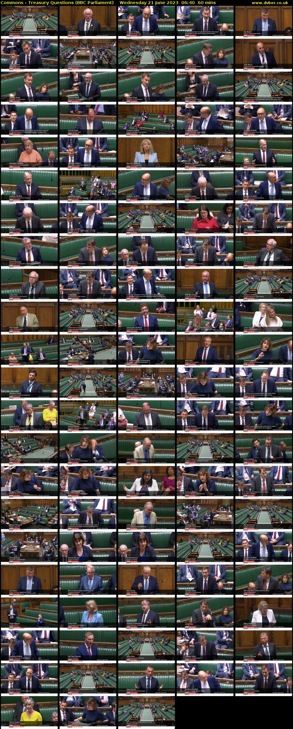 Commons - Treasury Questions (BBC Parliament) Wednesday 21 June 2023 06:40 - 07:40
