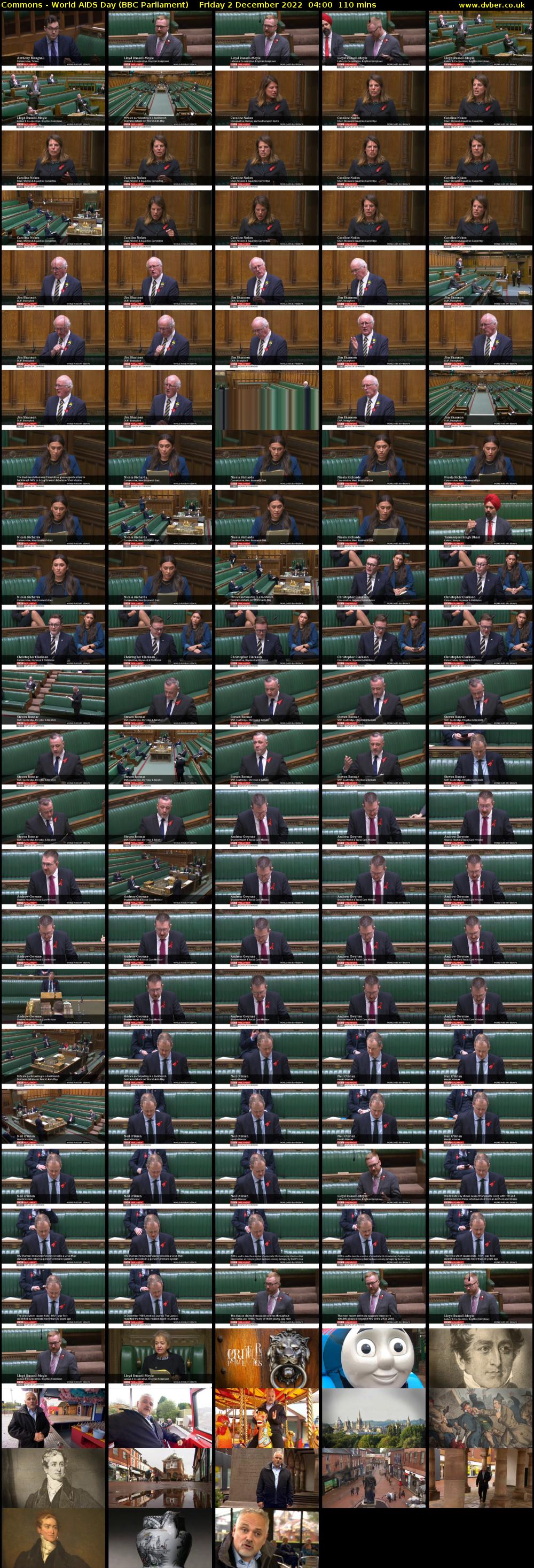 Commons - World AIDS Day (BBC Parliament) Friday 2 December 2022 04:00 - 05:50