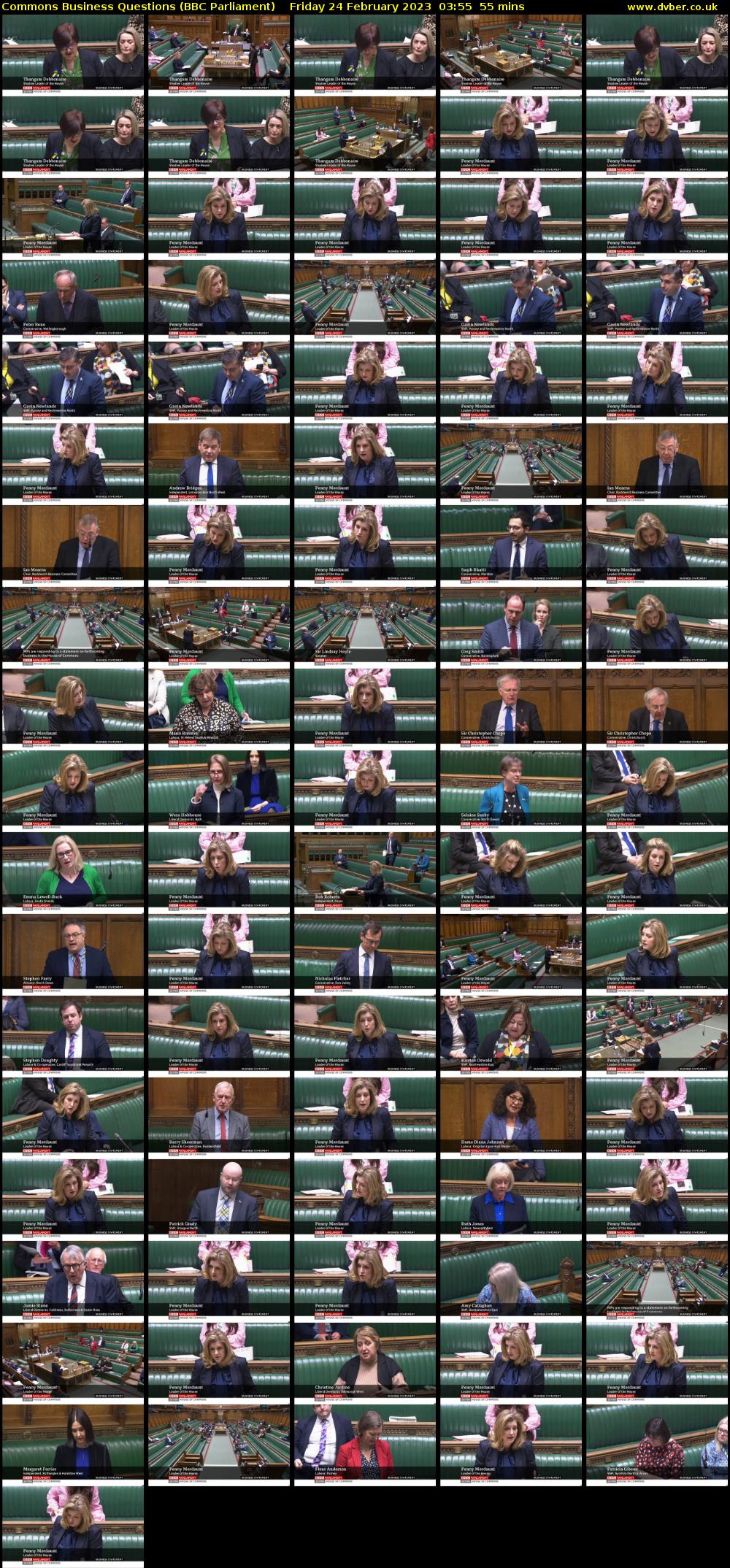 Commons Business Questions (BBC Parliament) Friday 24 February 2023 03:55 - 04:50