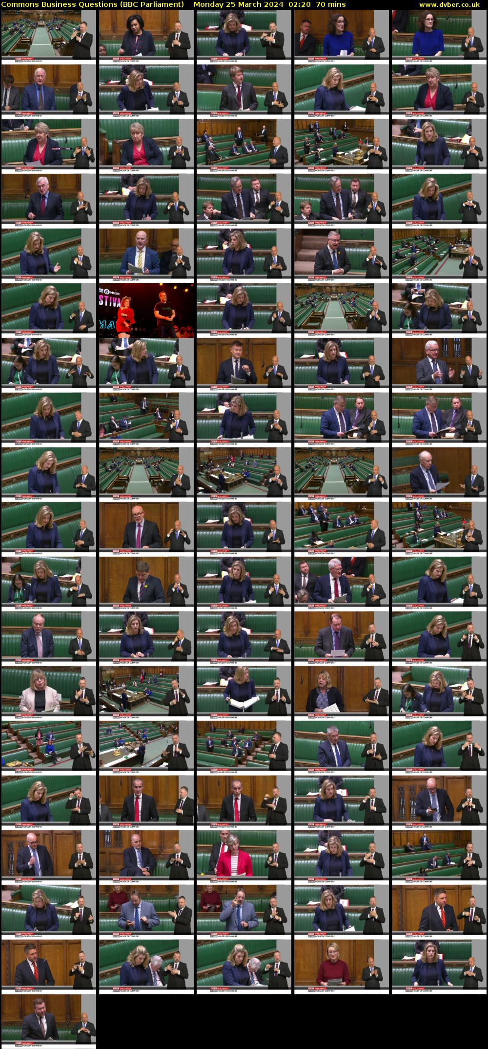Commons Business Questions (BBC Parliament) Monday 25 March 2024 02:20 - 03:30