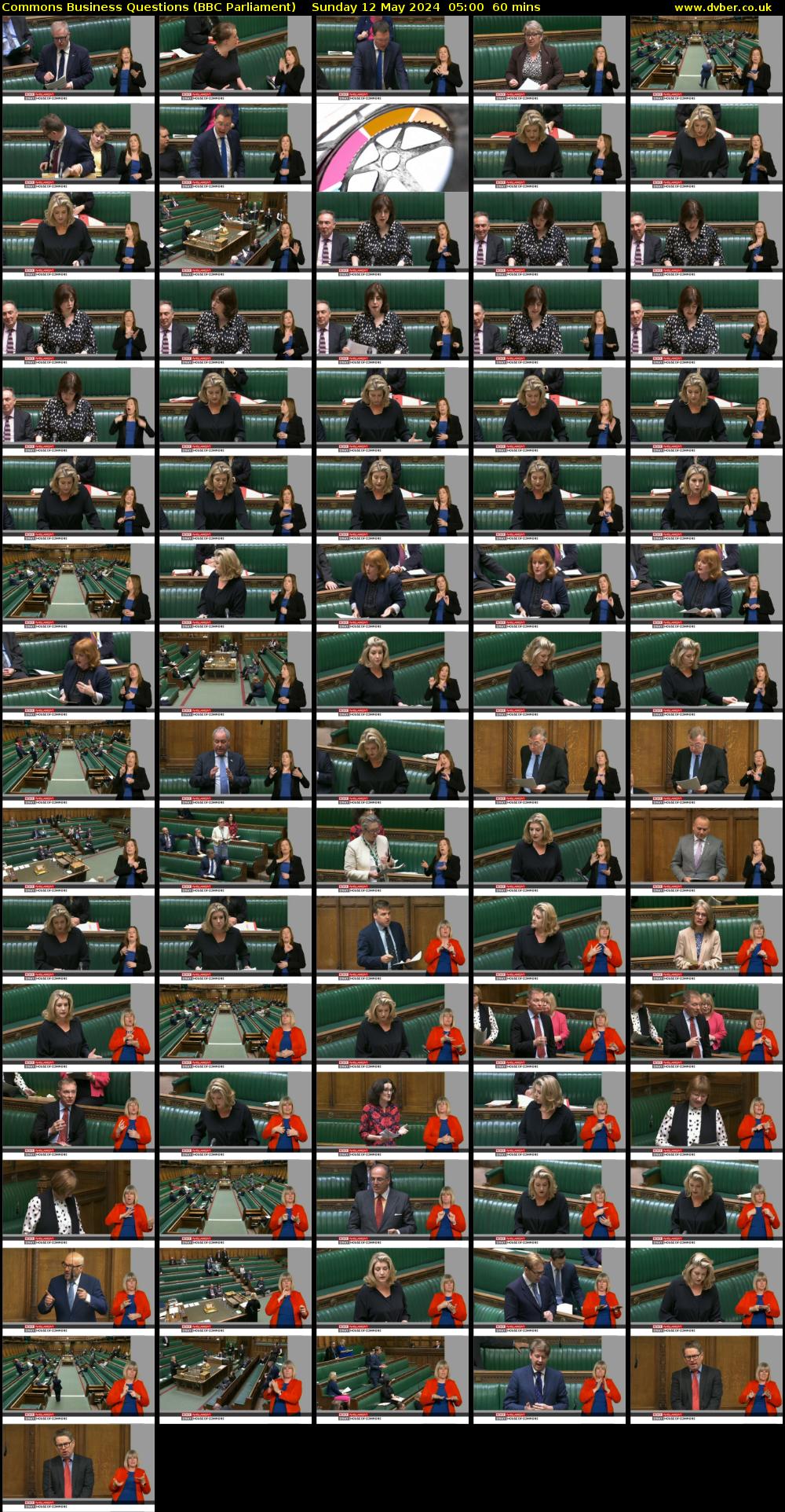 Commons Business Questions (BBC Parliament) Sunday 12 May 2024 05:00 - 06:00