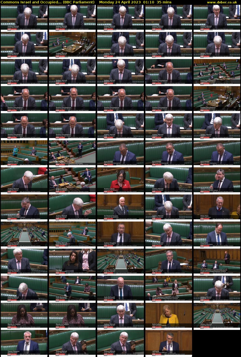 Commons Israel and Occupied... (BBC Parliament) Monday 24 April 2023 01:10 - 01:45