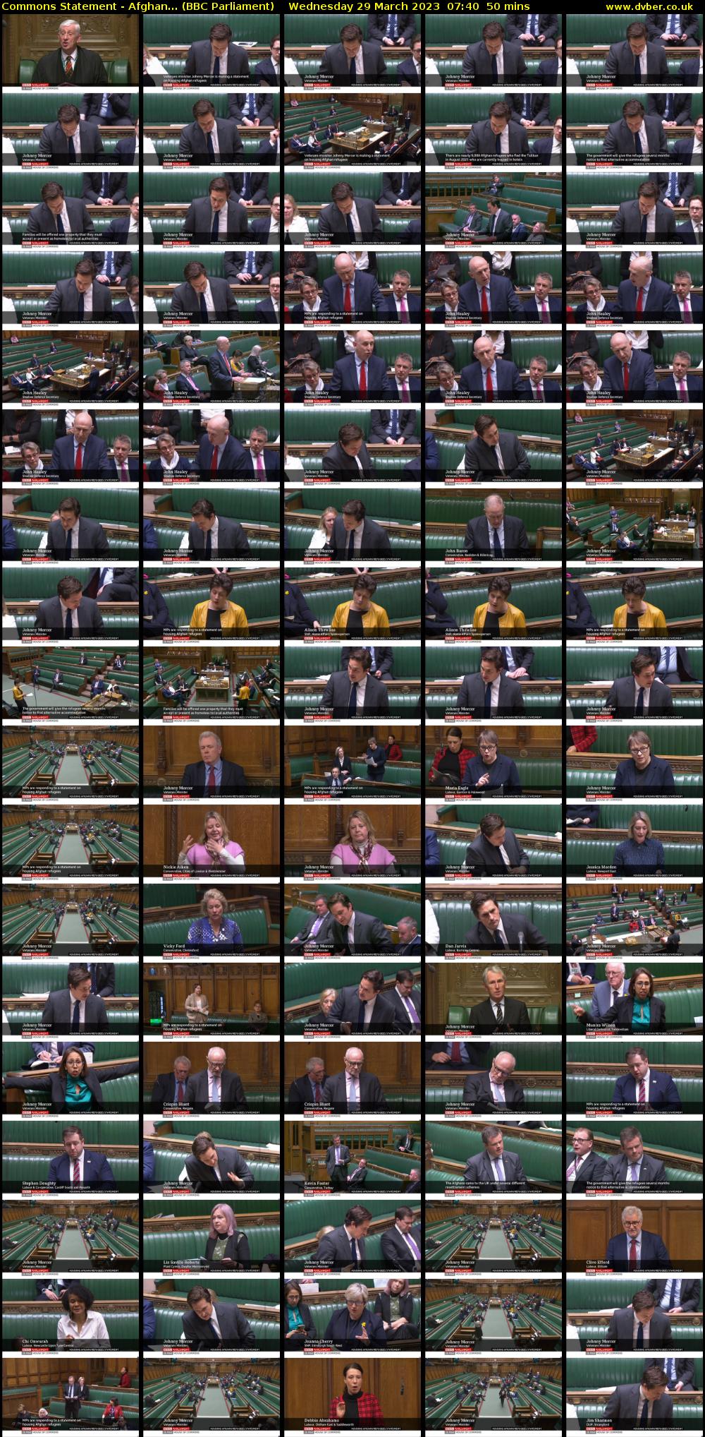 Commons Statement - Afghan... (BBC Parliament) Wednesday 29 March 2023 07:40 - 08:30