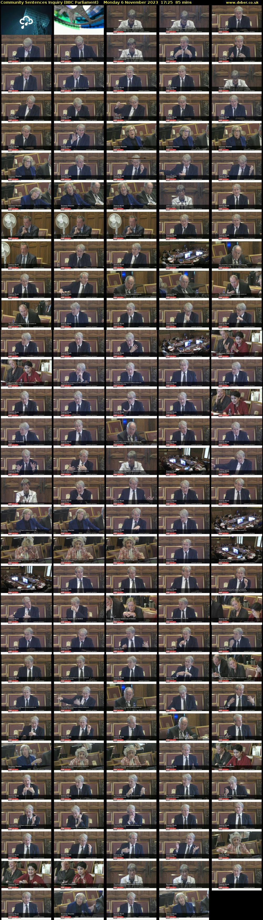 Community Sentences Inquiry (BBC Parliament) Monday 6 November 2023 17:25 - 18:50
