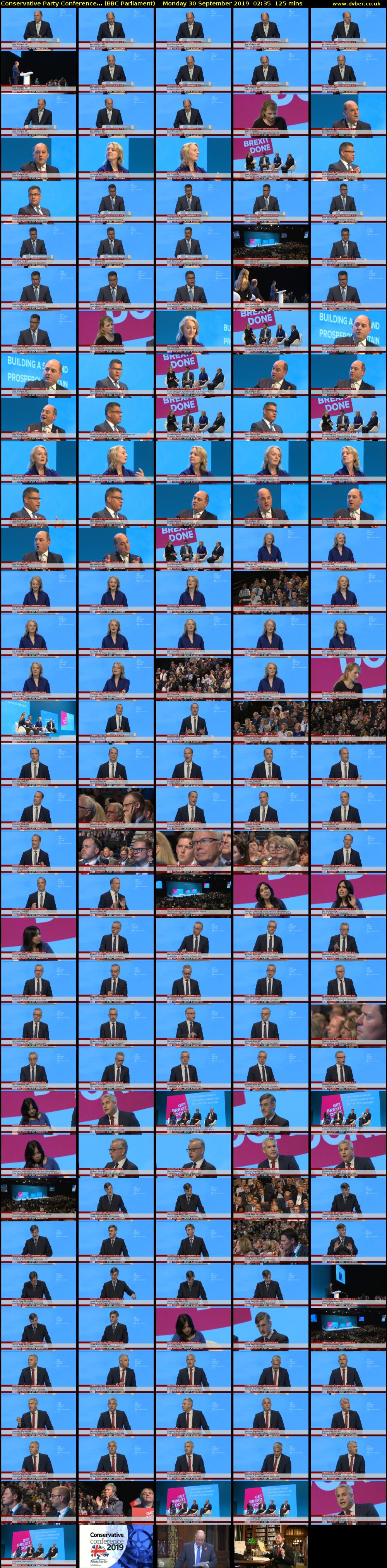 Conservative Party Conference... (BBC Parliament) Monday 30 September 2019 02:35 - 04:40