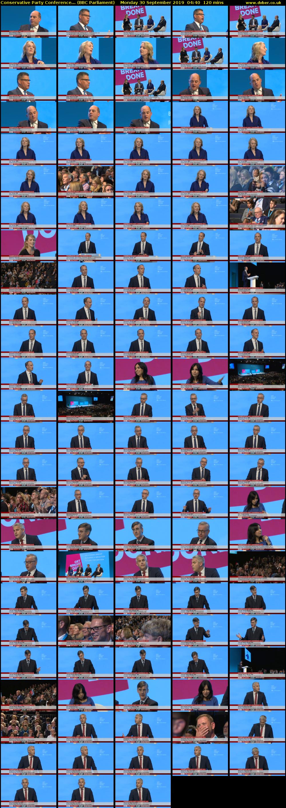 Conservative Party Conference... (BBC Parliament) Monday 30 September 2019 04:40 - 06:40