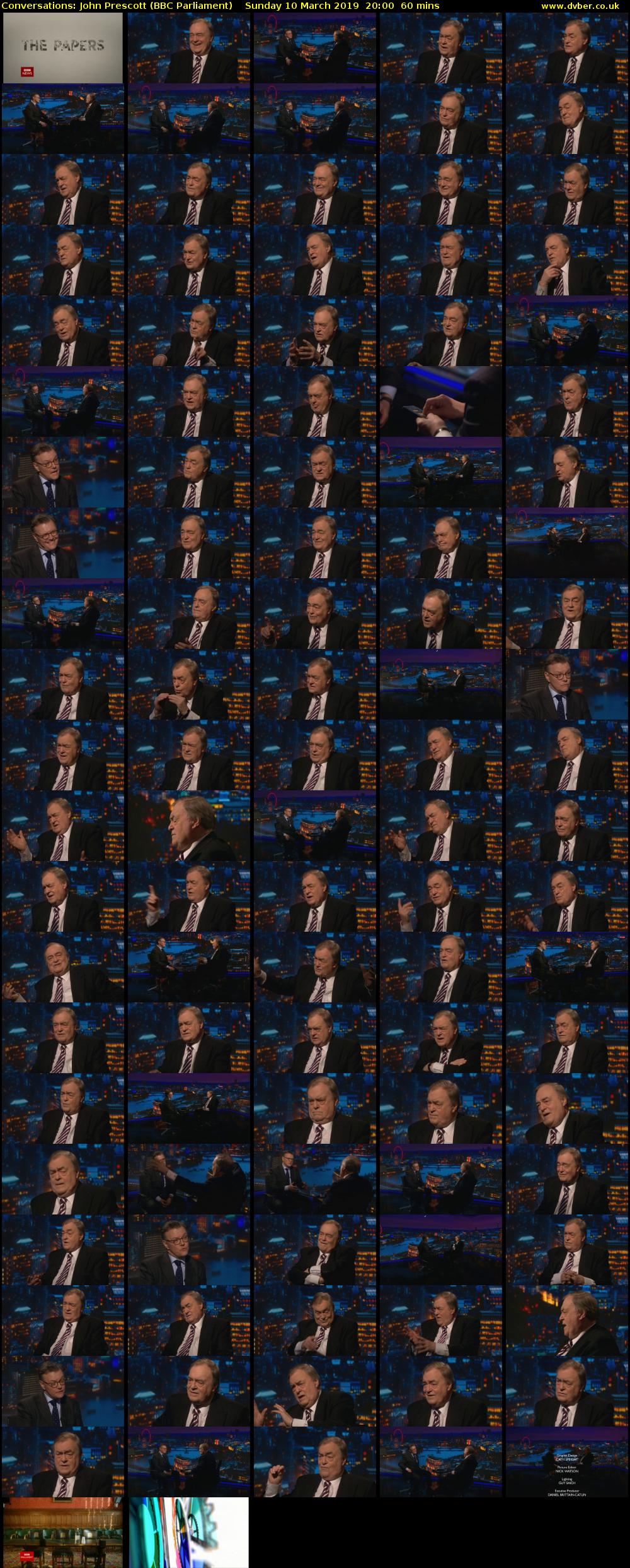 Conversations: John Prescott (BBC Parliament) Sunday 10 March 2019 20:00 - 21:00