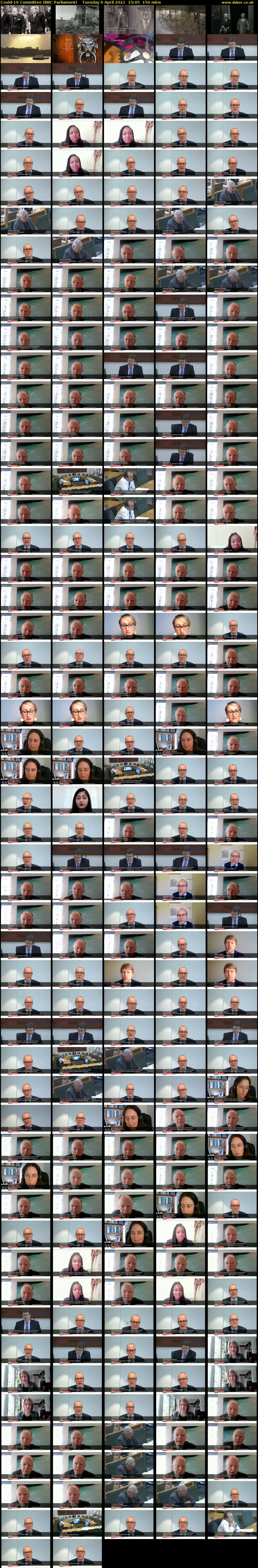 Covid-19 Committee (BBC Parliament) Tuesday 6 April 2021 15:05 - 17:35