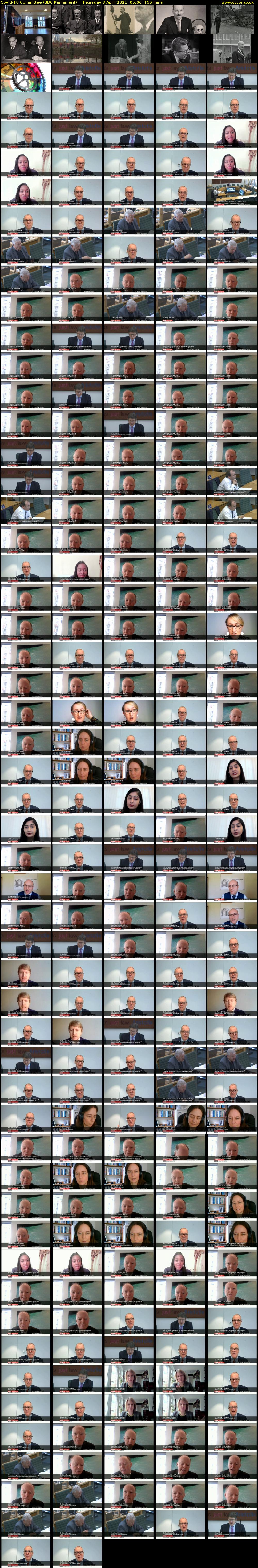 Covid-19 Committee (BBC Parliament) Thursday 8 April 2021 05:00 - 07:30