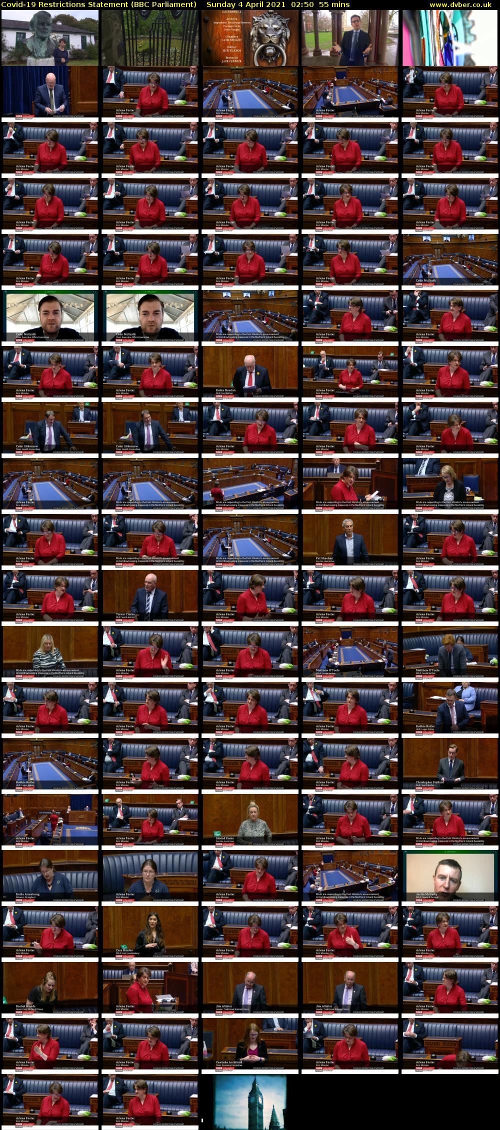 Covid-19 Restrictions Statement (BBC Parliament) Sunday 4 April 2021 02:50 - 03:45